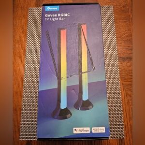 Govee RGBIC Light Bars, 15 Inches WiFi TV Backlight, Work with Alexa and Google